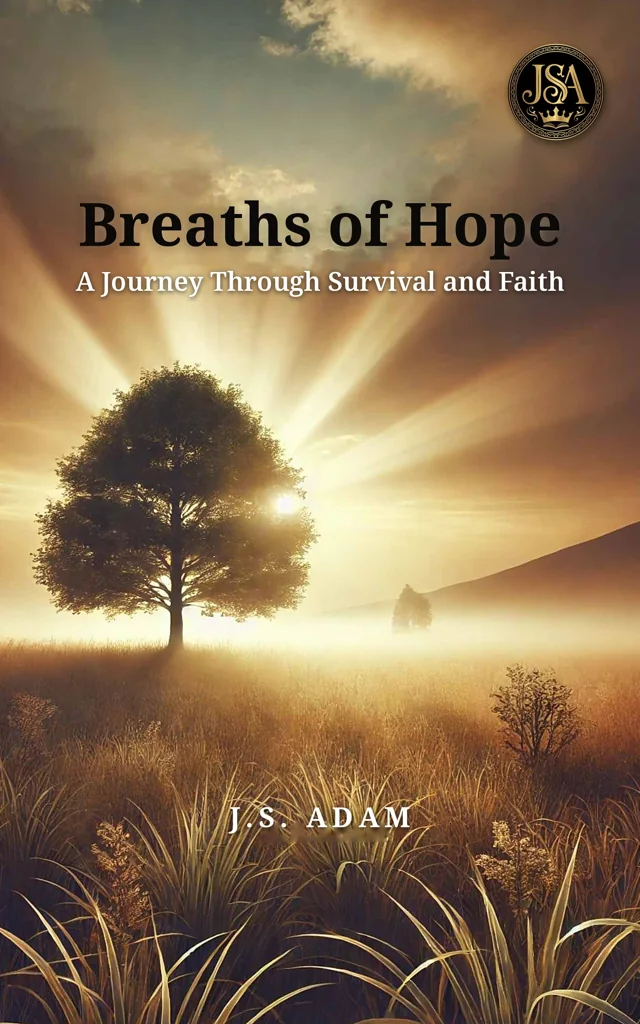 Cover of Breaths of Hope: A Journey Through Survival and Faith, by J.S. Adam
